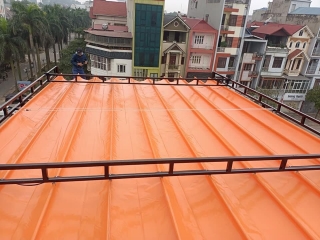 Thi công mái hiên di động bat kéo xếp che nắng mưa tại Huyện Nhà Bè