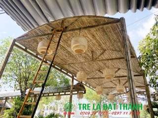 Mái hiên tre đan