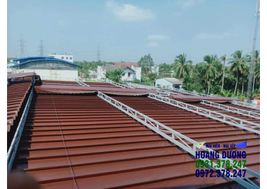 Mái xếp mái kéo tại bến lức, long an