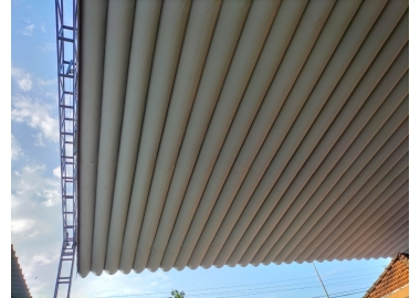 mái kéo di dộng quán ăn