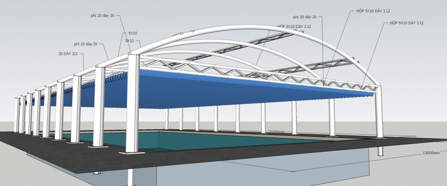 Mái che di động Hoàng Dương Hồ chí minh